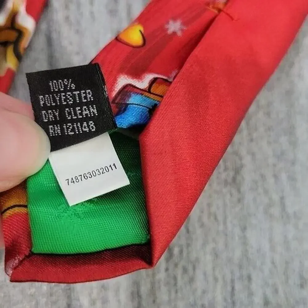 J. Garcia Merry Christmas Collection #62 Reindeer Men's Necktie Multicolor